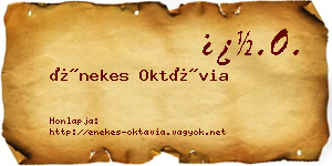 Énekes Oktávia névjegykártya